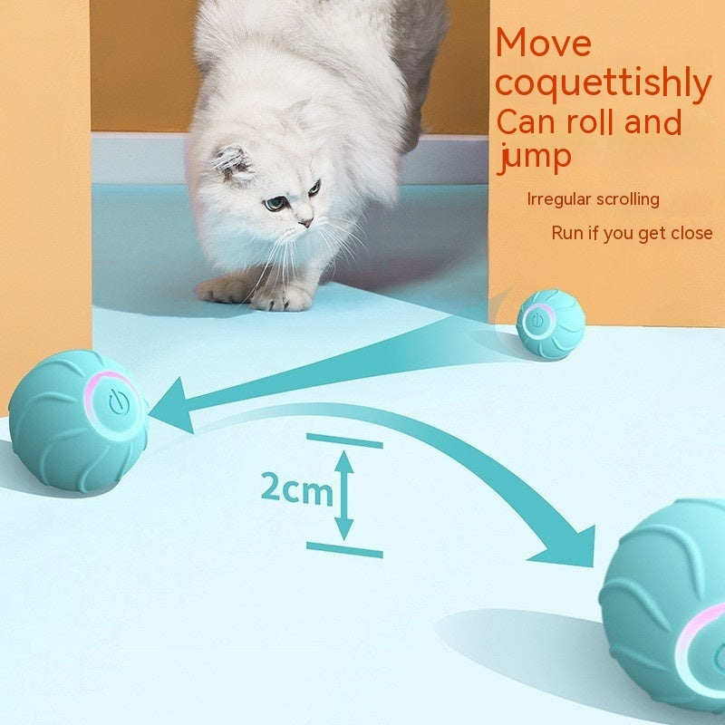 USB-Powered Self-Moving Cat Toy for Playful Pets