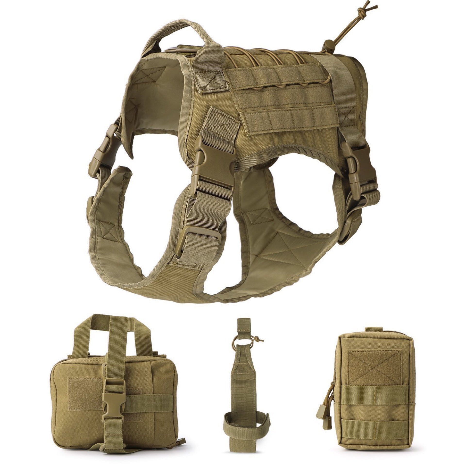 All-in-One Tactical Dog Vest Outfit for Outdoor Fun