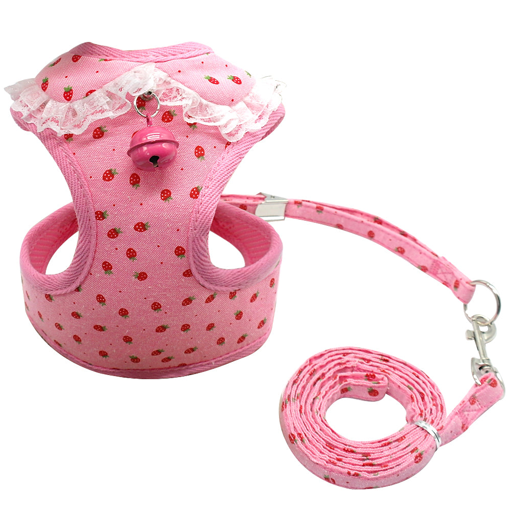 Adorable Chest Harness with Bell for Small Dogs