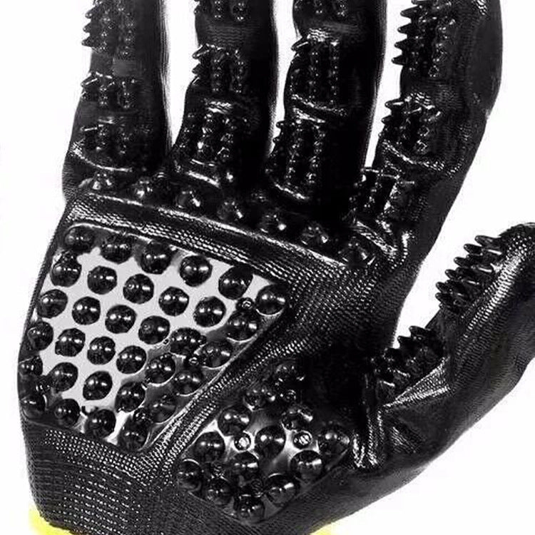 Soft Pet Grooming Glove for Cats, Dogs, and Horses