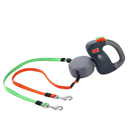 Walk Two Dogs Effortlessly with Retractable Dual Leash