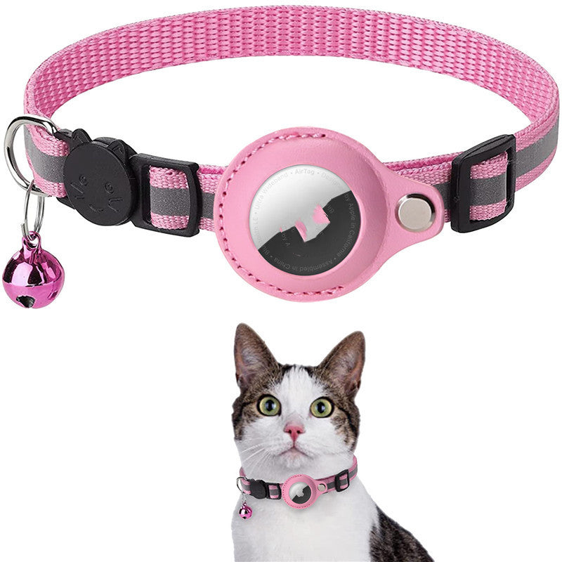 Reflective Waterproof AirTag Collar for Dogs & Cats
