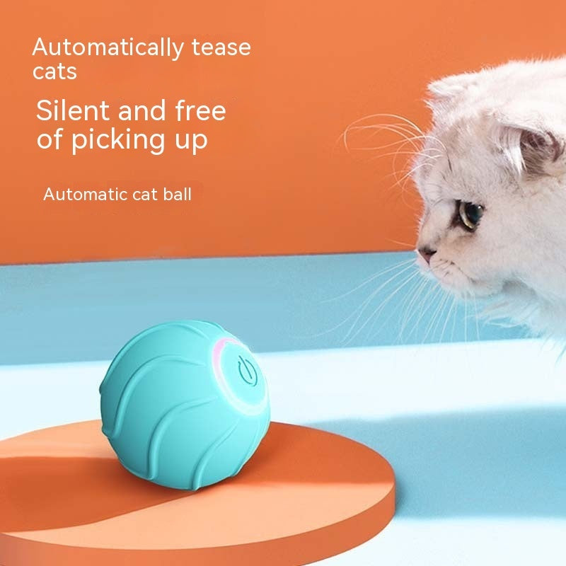 USB-Powered Self-Moving Cat Toy for Playful Pets