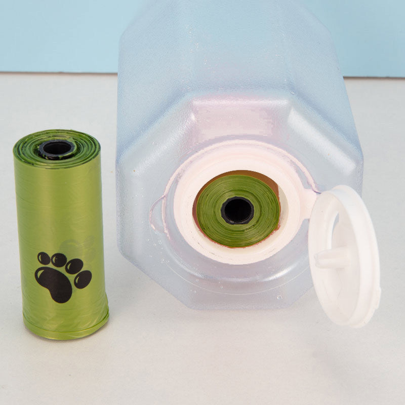 3-in-1 Pet Water, Food, and Poop Dispenser Bottle