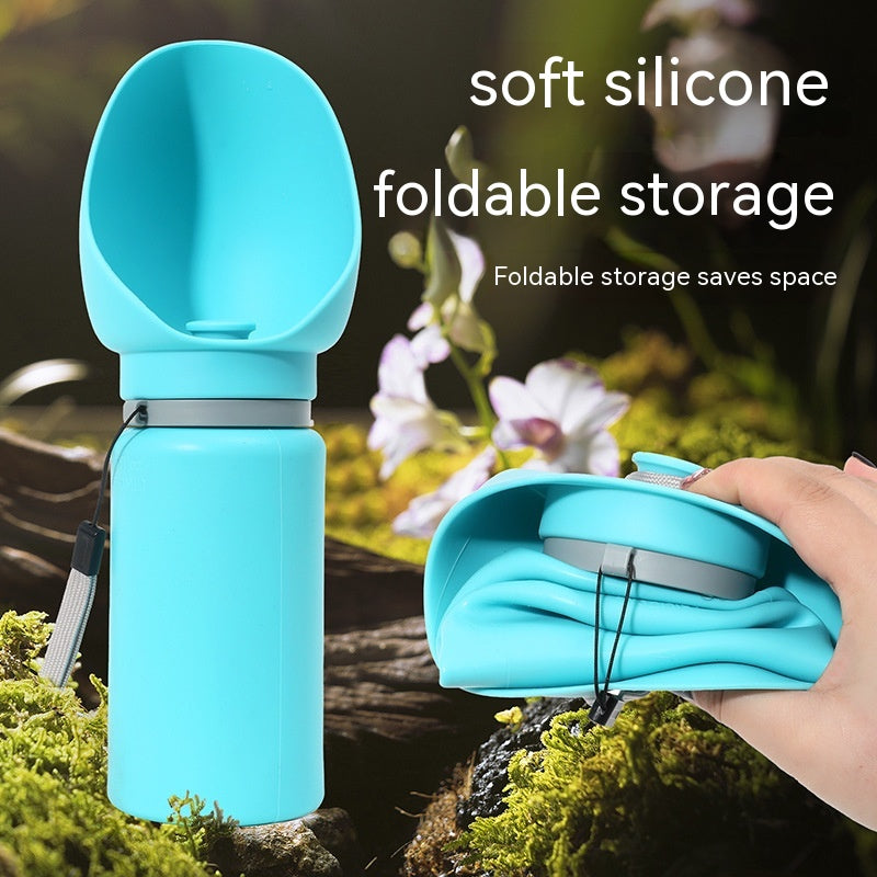 Foldable Travel Water Dispenser for Pets on the Go