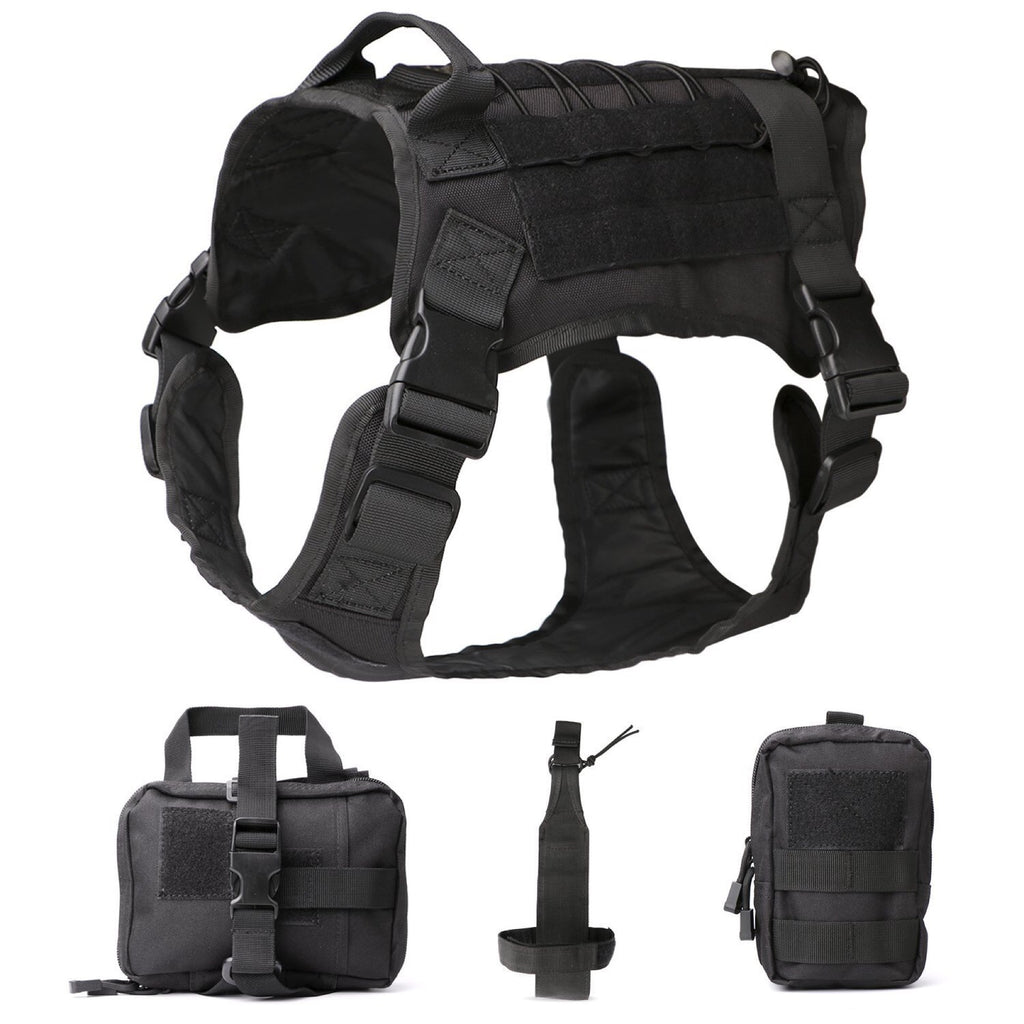 All-in-One Tactical Dog Vest Outfit for Outdoor Fun