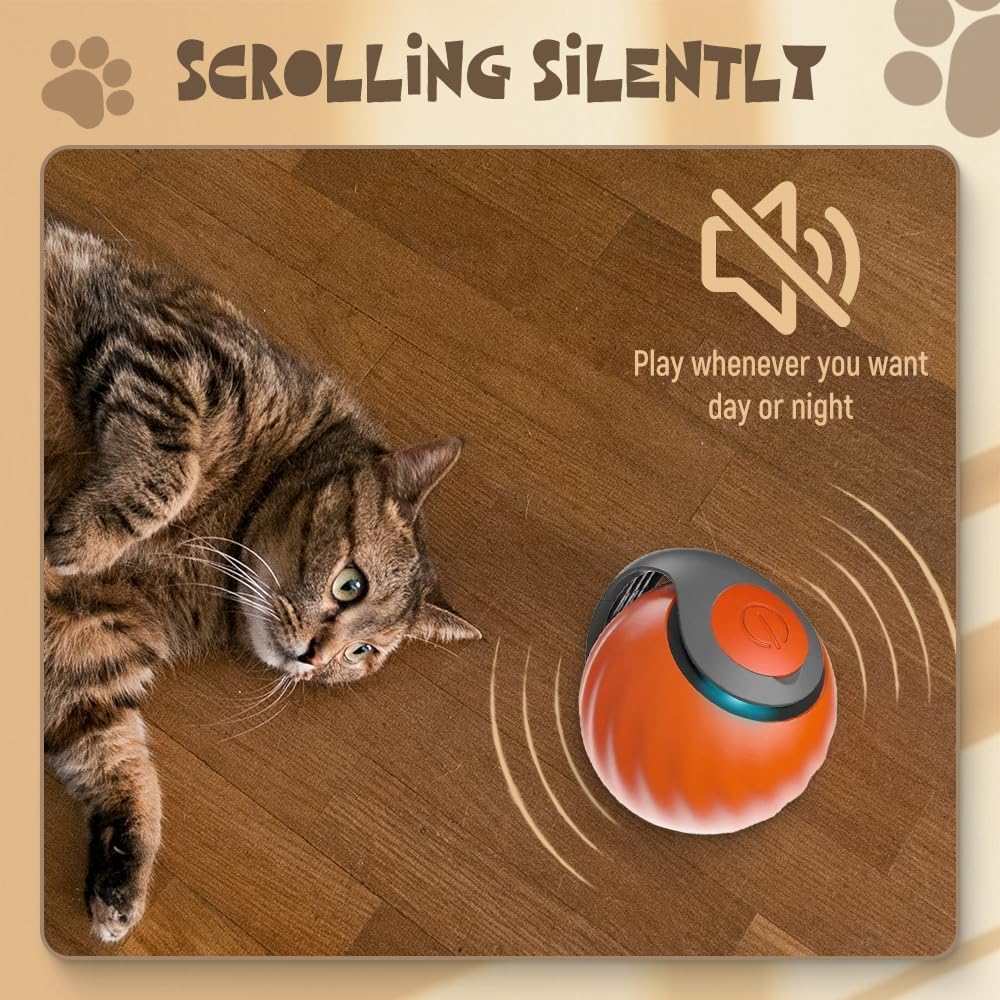 Interactive Rolling Ball Toy That Keeps Pets Happily Active