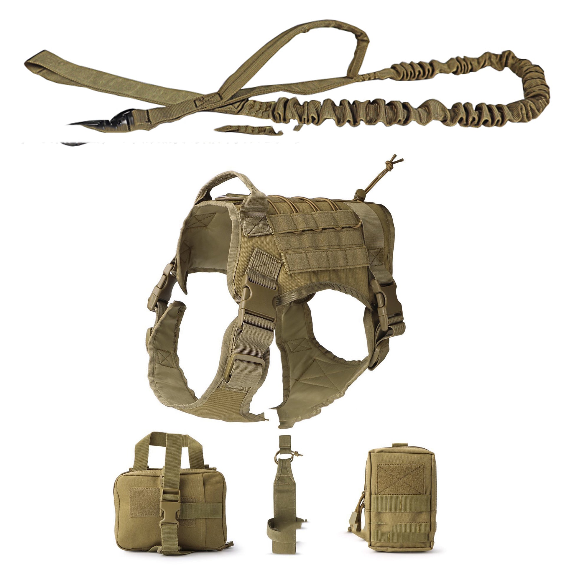 All-in-One Tactical Dog Vest Outfit for Outdoor Fun