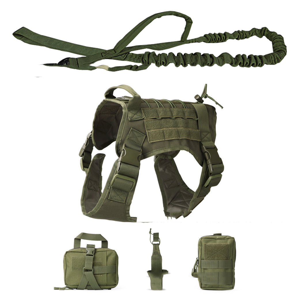 All-in-One Tactical Dog Vest Outfit for Outdoor Fun