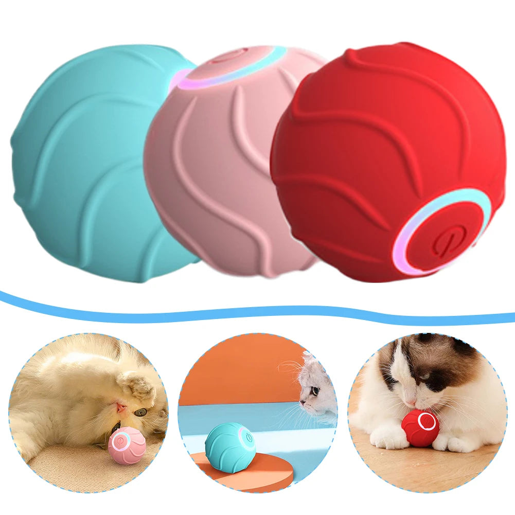 USB-Powered Self-Moving Cat Toy for Playful Pets