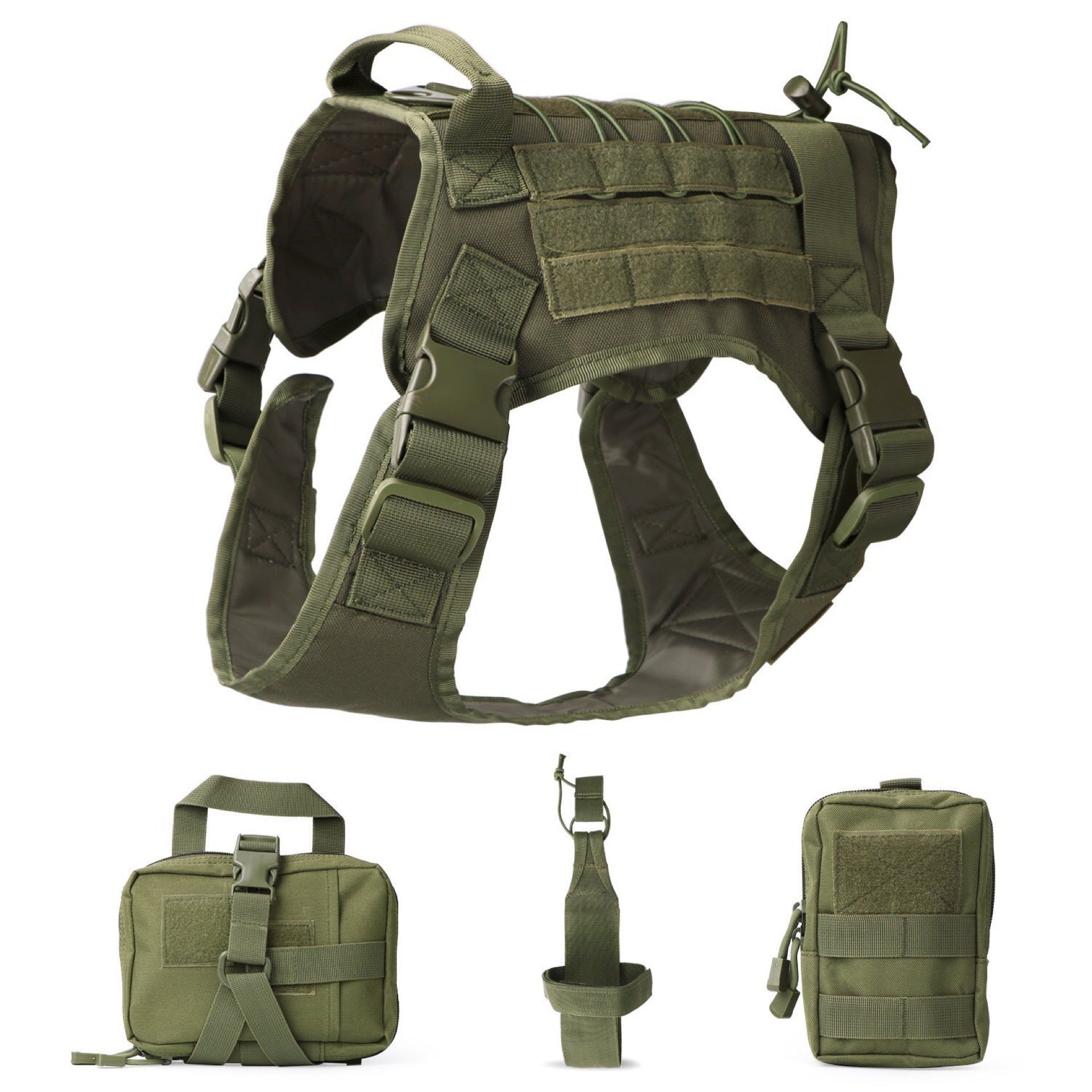All-in-One Tactical Dog Vest Outfit for Outdoor Fun