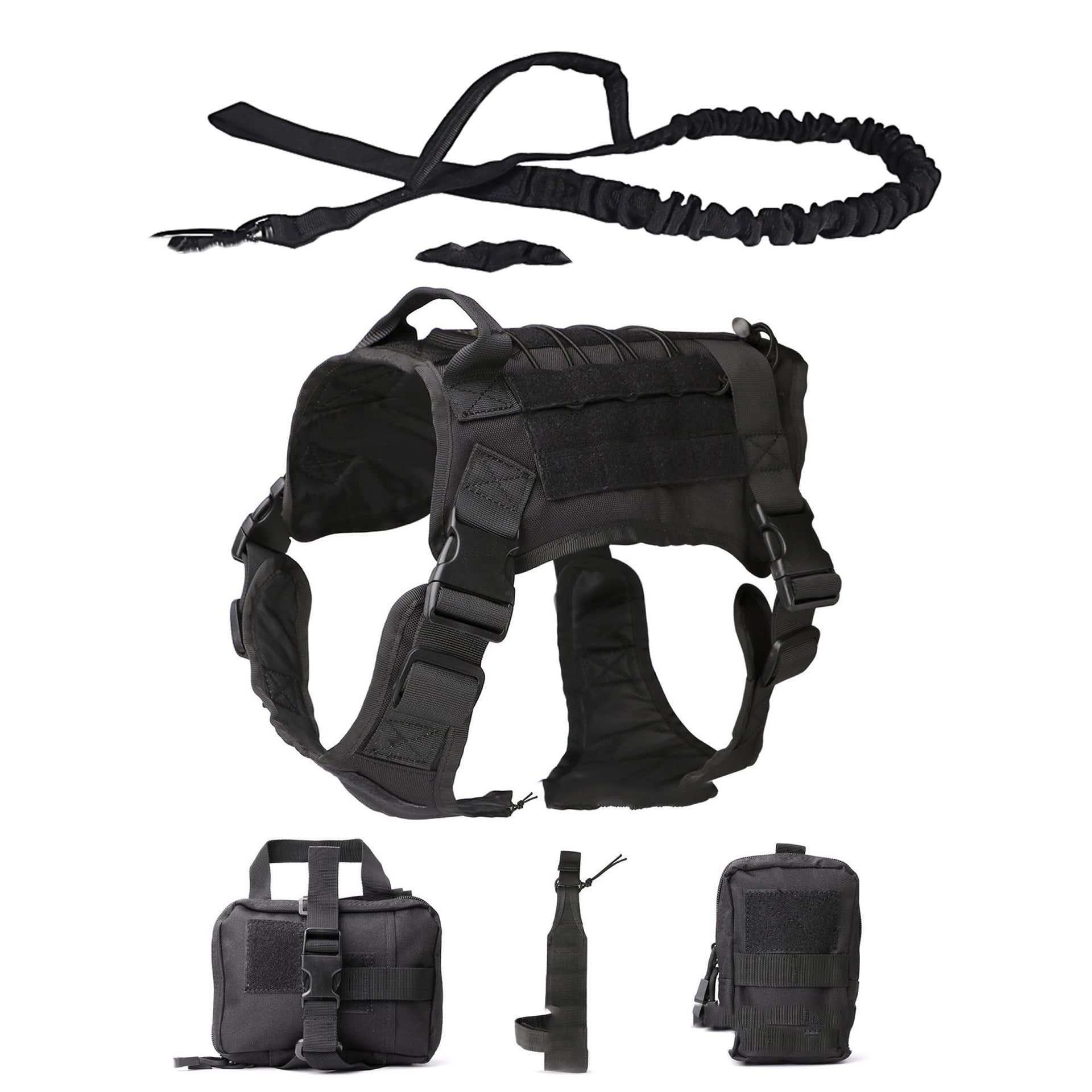 All-in-One Tactical Dog Vest Outfit for Outdoor Fun