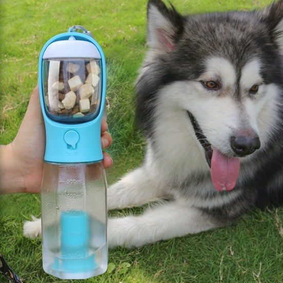 3-in-1 Pet Water, Food, and Poop Dispenser Bottle