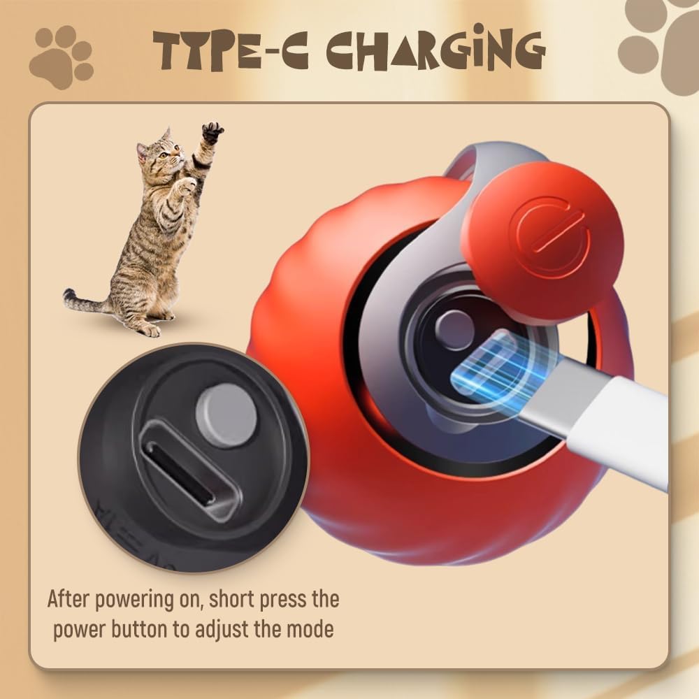 Interactive Rolling Ball Toy That Keeps Pets Happily Active